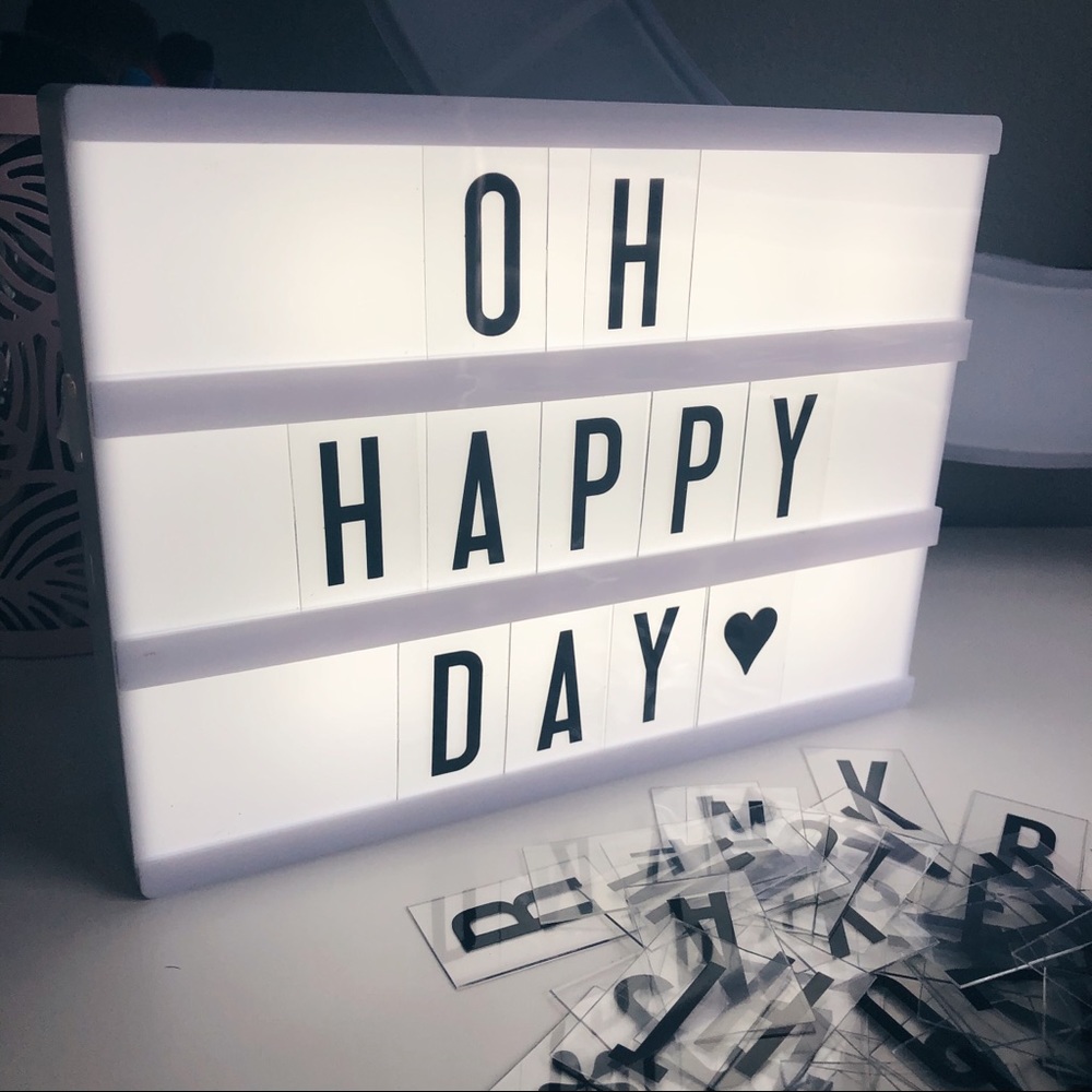 Letter Board Lightbox